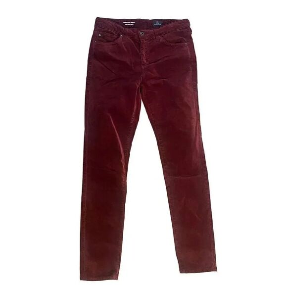 Adriano Goldschmied The Stevie Burgundy Jeans Pants Size 25 - Picture 1 of 7